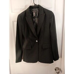 New York & Company Stretch Blazer Jacket Size 2 Black